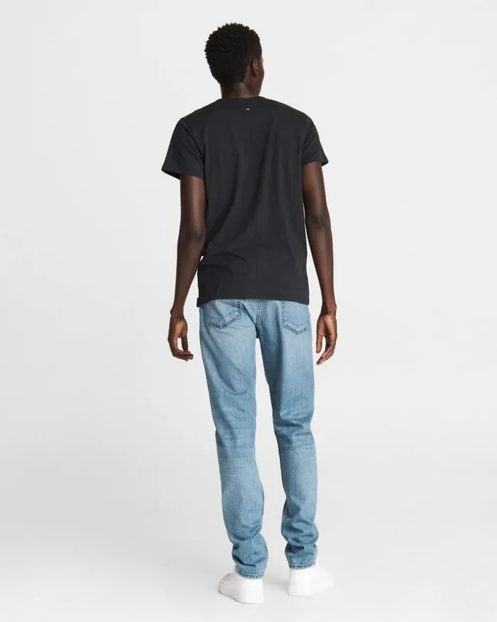 Men TShirts Rag 038 Bone Pratt Principal Short Sleeve Tee Black
