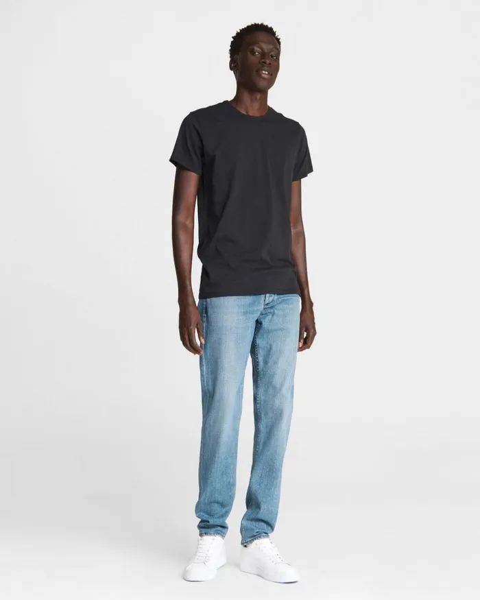 Men TShirts Rag 038 Bone Pratt Principal Short Sleeve Tee Black
