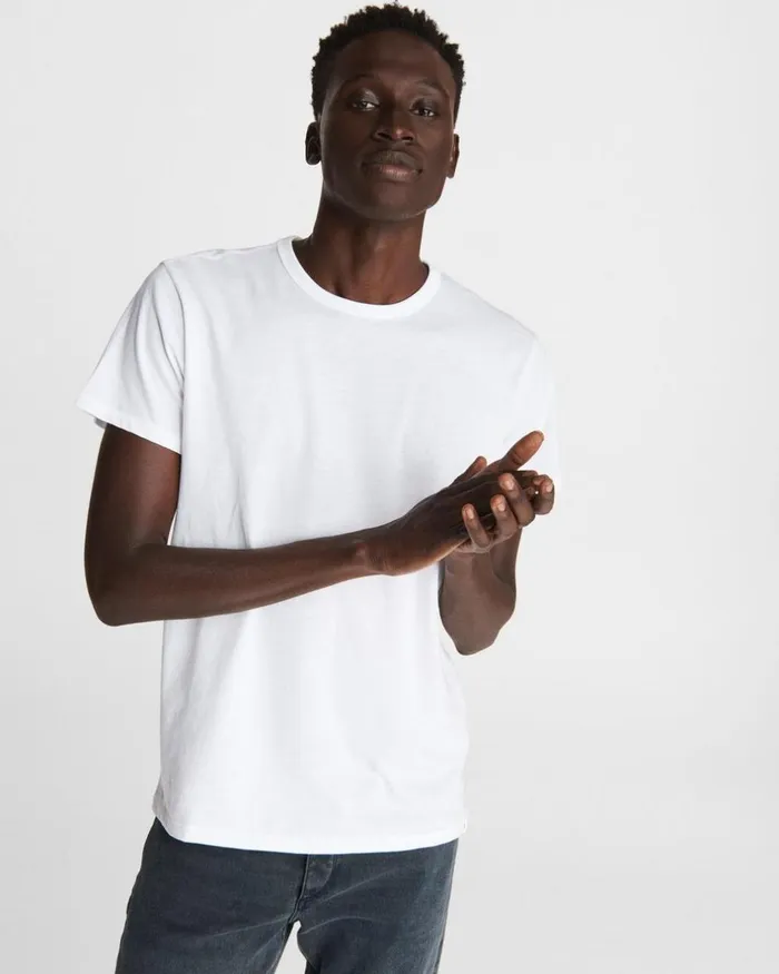 Men TShirts Rag 038 Bone Pratt Principal Short Sleeve Tee White