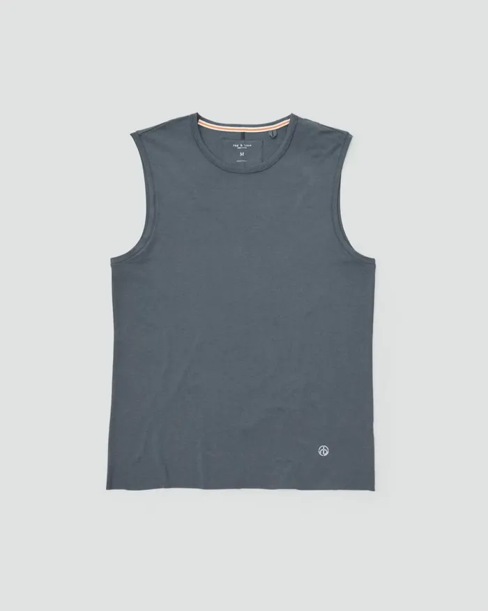 Men TShirts Rag 038 Bone Pursuit Hayden Tank Storm Grey