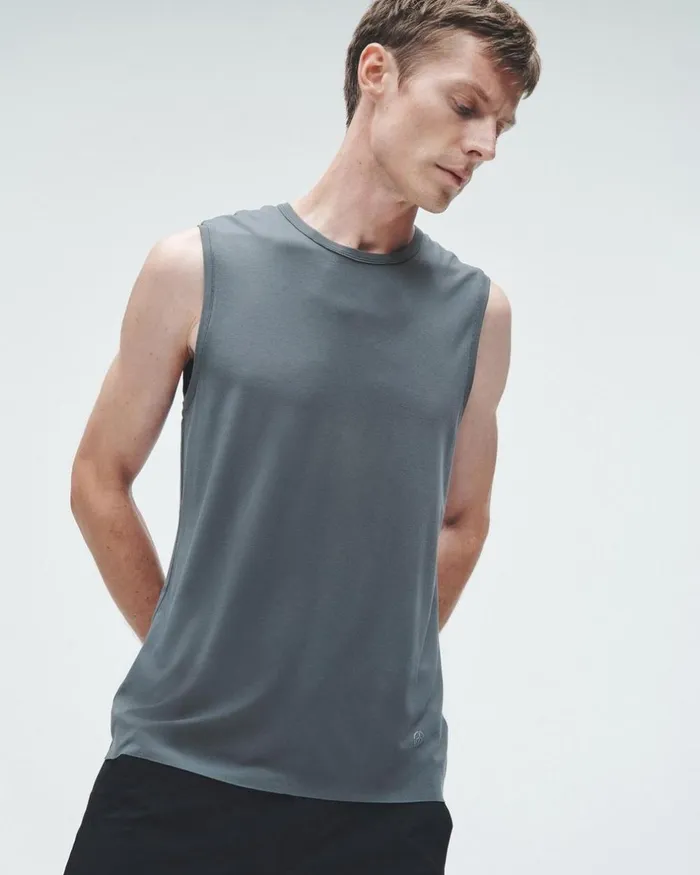 Men TShirts Rag 038 Bone Pursuit Hayden Tank Storm Grey