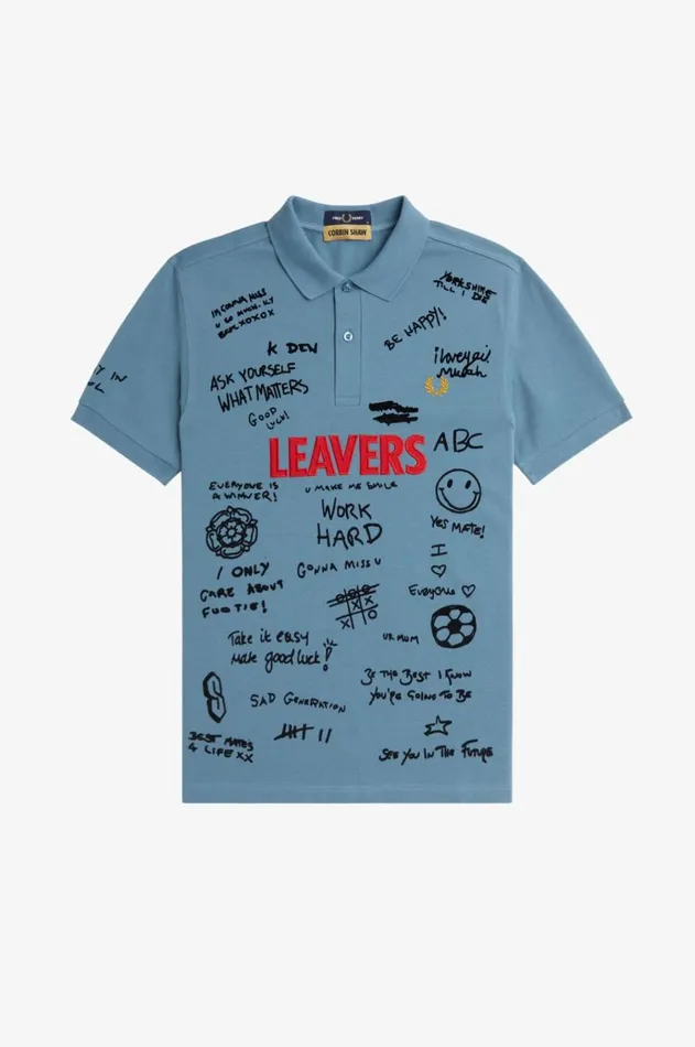 Men The Fred Perry Shirt Fred Perry Leavers Fred Perry Shirt Ash Blue