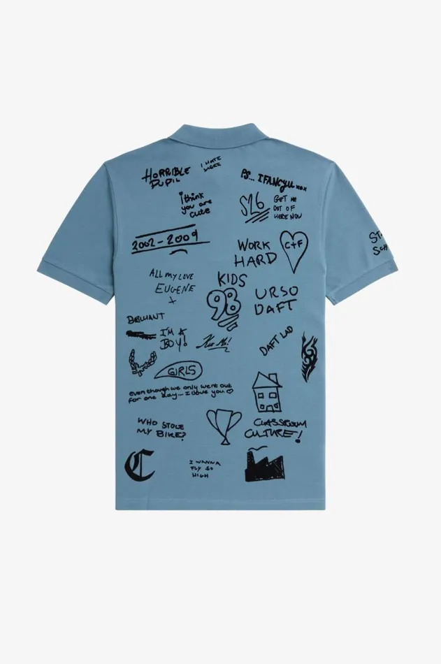Men The Fred Perry Shirt Fred Perry Leavers Fred Perry Shirt Ash Blue