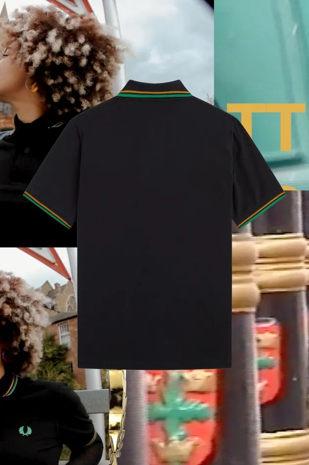 Men The Fred Perry Shirt Fred Perry M12 Blacknottingham Goldforest Green