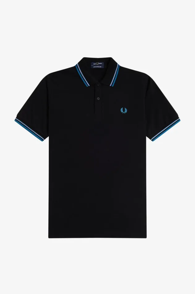 Men The Fred Perry Shirt Fred Perry M12 Blackskyrunaway Bay Ocean