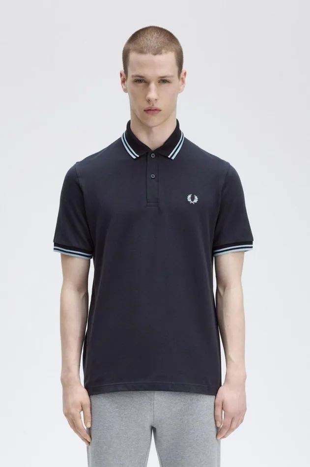 Men The Fred Perry Shirt Fred Perry M12 Navyiceice