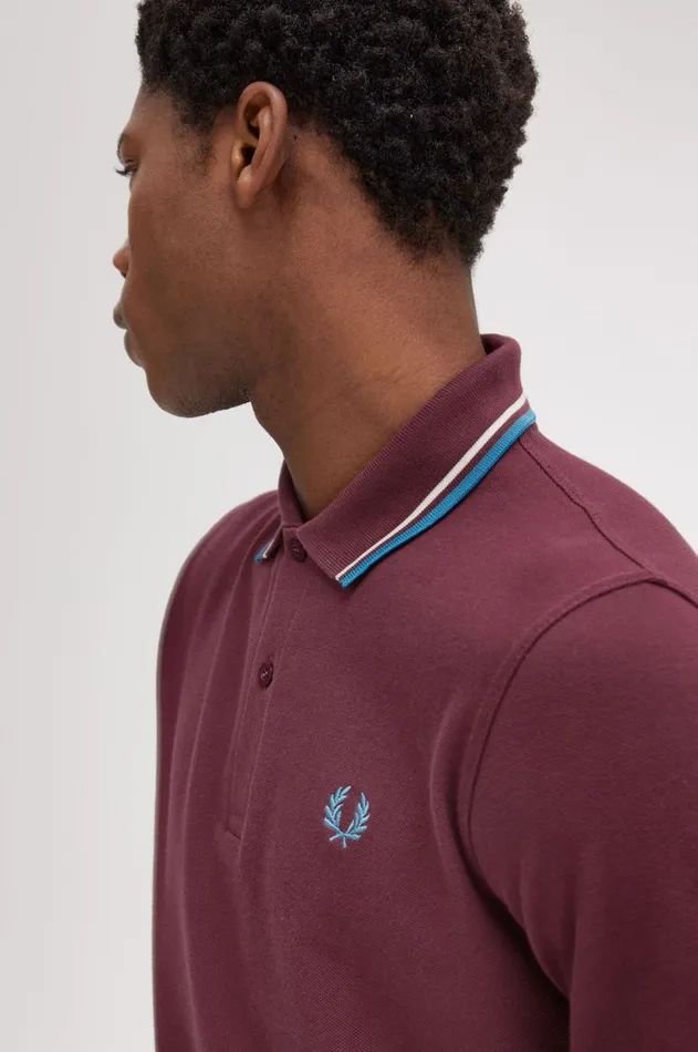 Men The Fred Perry Shirt Fred Perry M12 Oxbloodecrurunaway Bay Ocean