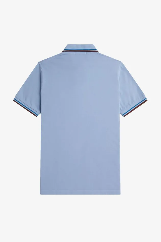 Men The Fred Perry Shirt Fred Perry M12 Skyrunaway Bay Oceanoxblood