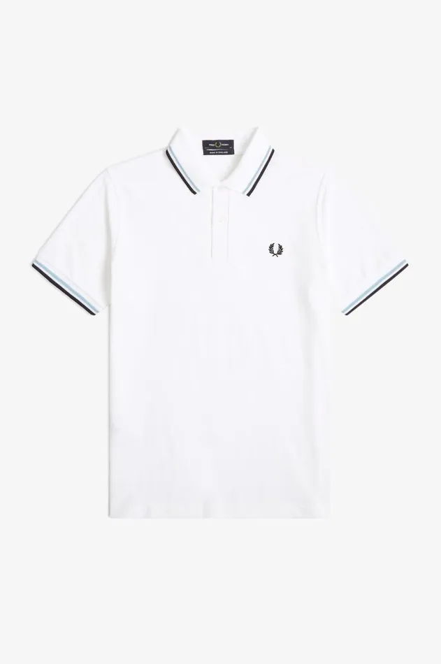 Men The Fred Perry Shirt Fred Perry M12 Whiteicenavy