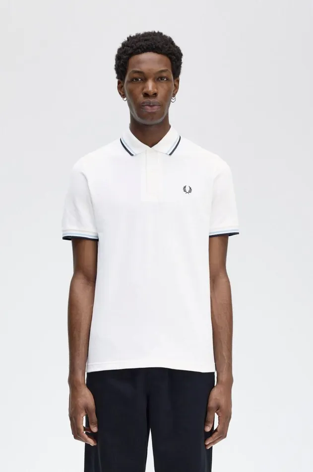 Men The Fred Perry Shirt Fred Perry M12 Whiteicenavy