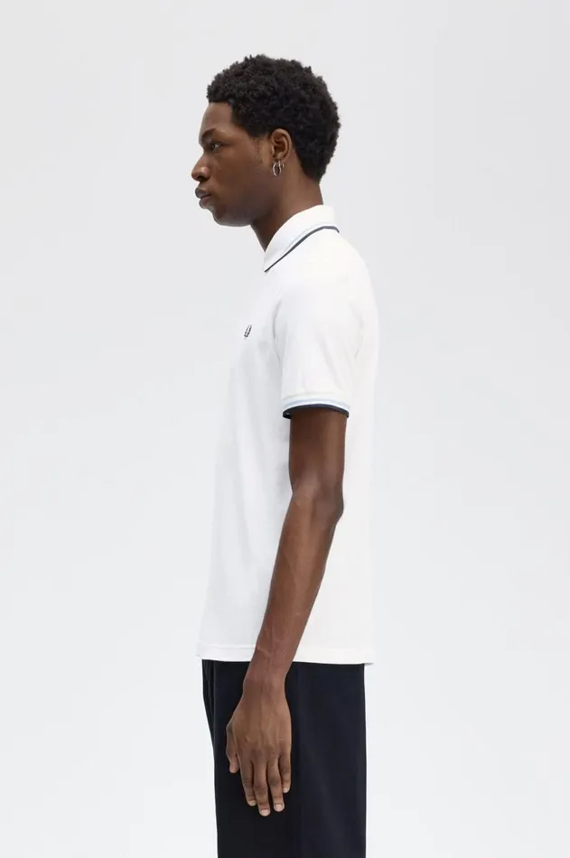 Men The Fred Perry Shirt Fred Perry M12 Whiteicenavy