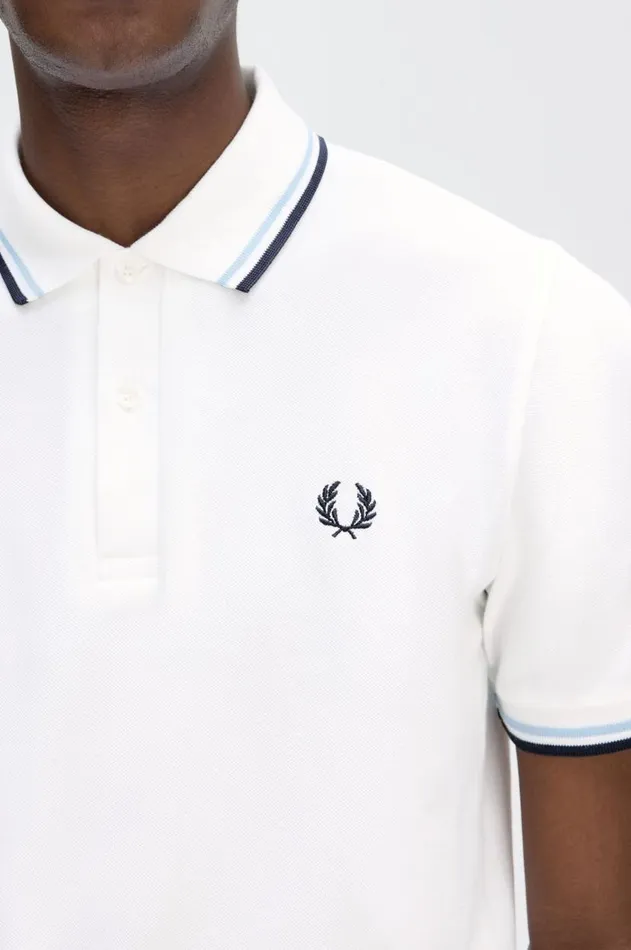 Men The Fred Perry Shirt Fred Perry M12 Whiteicenavy