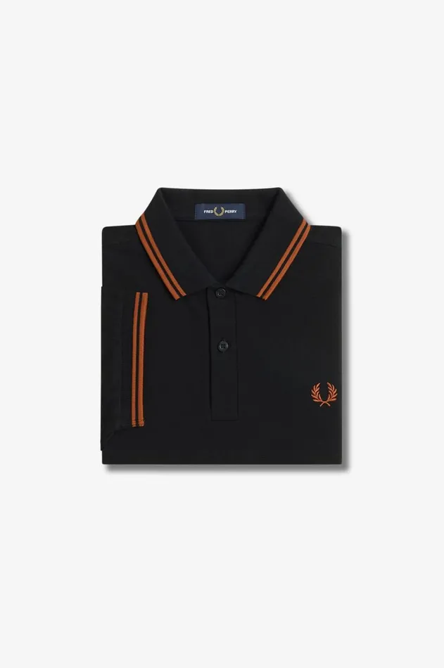 Men The Fred Perry Shirt Fred Perry M3600 Blackmarmalademarmalade