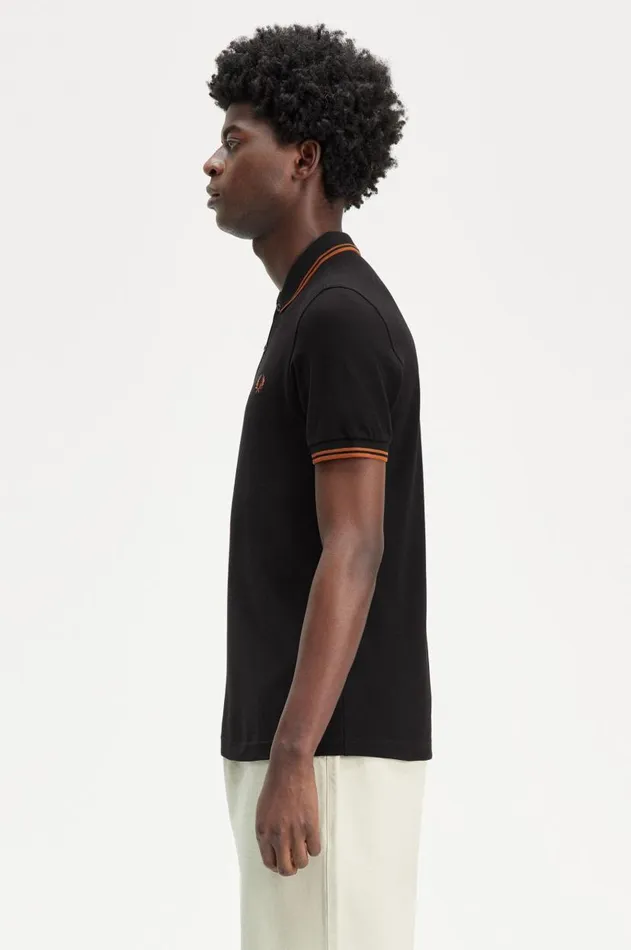 Men The Fred Perry Shirt Fred Perry M3600 Blackmarmalademarmalade