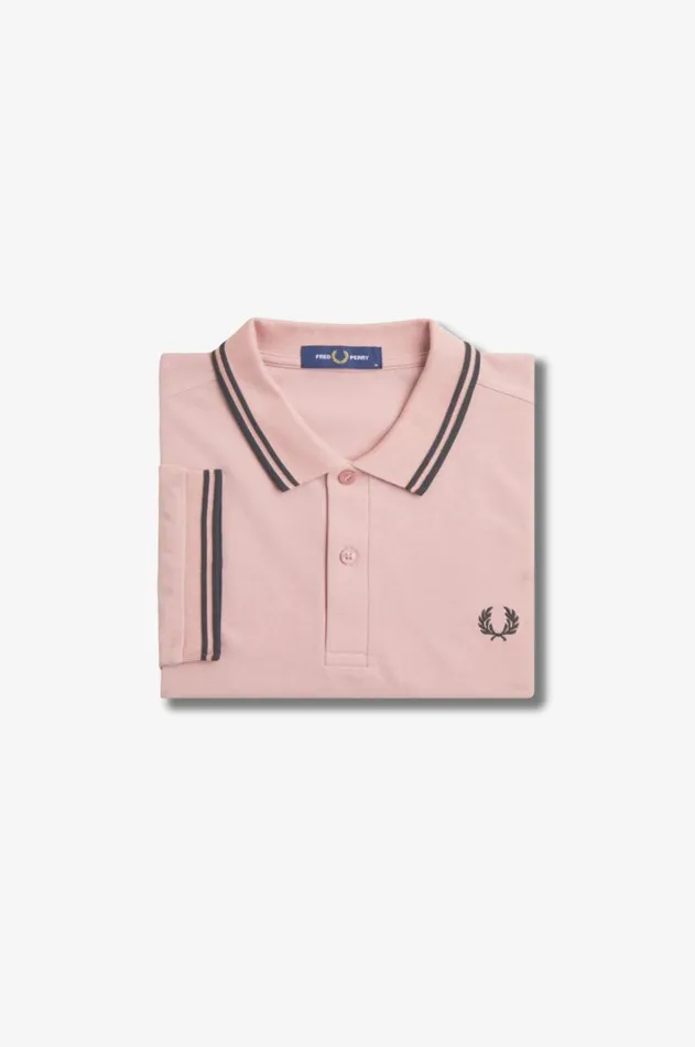 Men The Fred Perry Shirt Fred Perry M3600 Dusty Rose Pinkblackblack