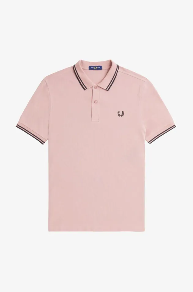 Men The Fred Perry Shirt Fred Perry M3600 Dusty Rose Pinkblackblack