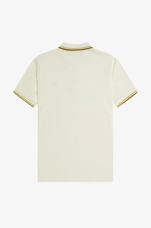 Men The Fred Perry Shirt Fred Perry M3600 Ecruhoneycombmarmalade