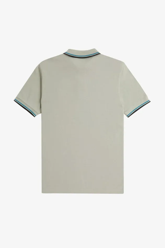 Men The Fred Perry Shirt Fred Perry M3600 Limestonerunaway Bay Oceanblack