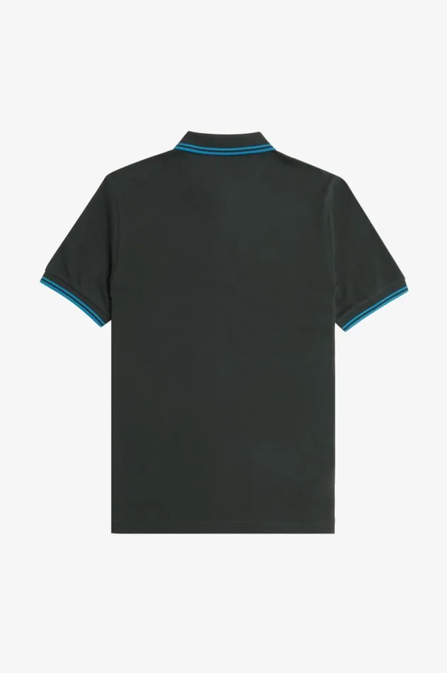 Men The Fred Perry Shirt Fred Perry M3600 Night Greenrunaway Bay Oceanrunaway Bay Ocean