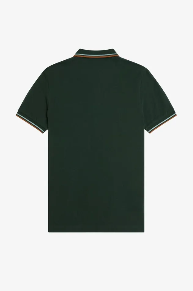 Men The Fred Perry Shirt Fred Perry M3600 Night Greensilver Bluemarmalade