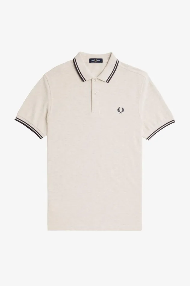 Men The Fred Perry Shirt Fred Perry M3600 Porridge Marlanchor Greyanchor Grey