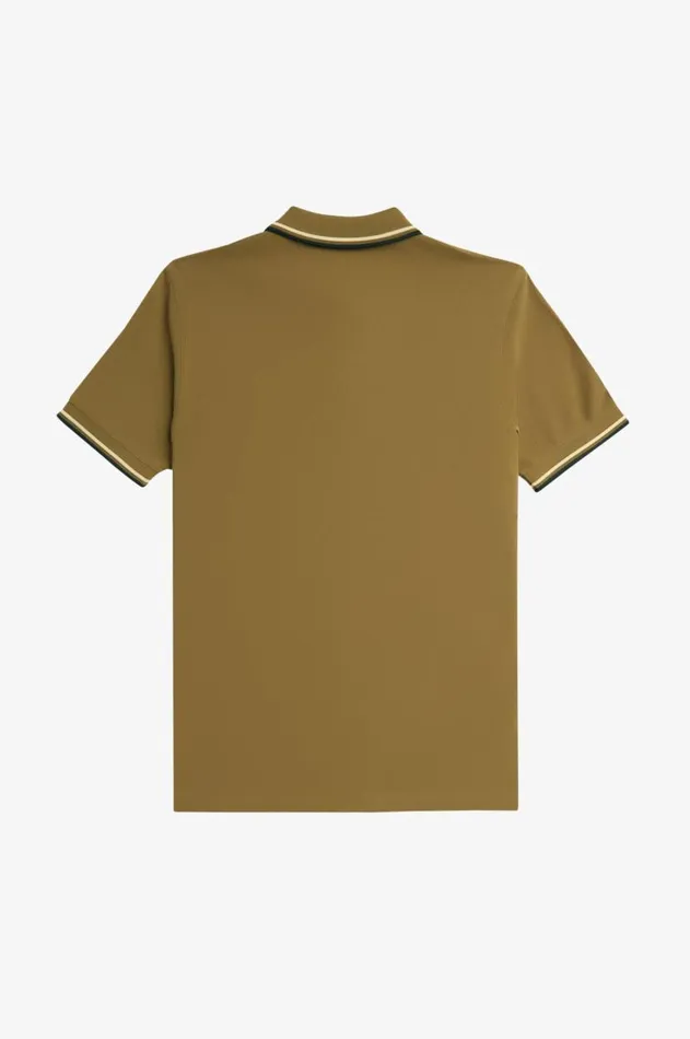 Men The Fred Perry Shirt Fred Perry M3600 Shaded Stoneice Creamblack