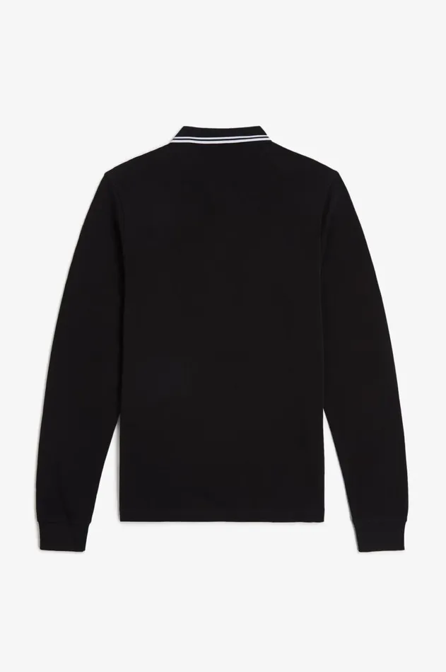 Men The Fred Perry Shirt Fred Perry M3636 Blackwhitewhite