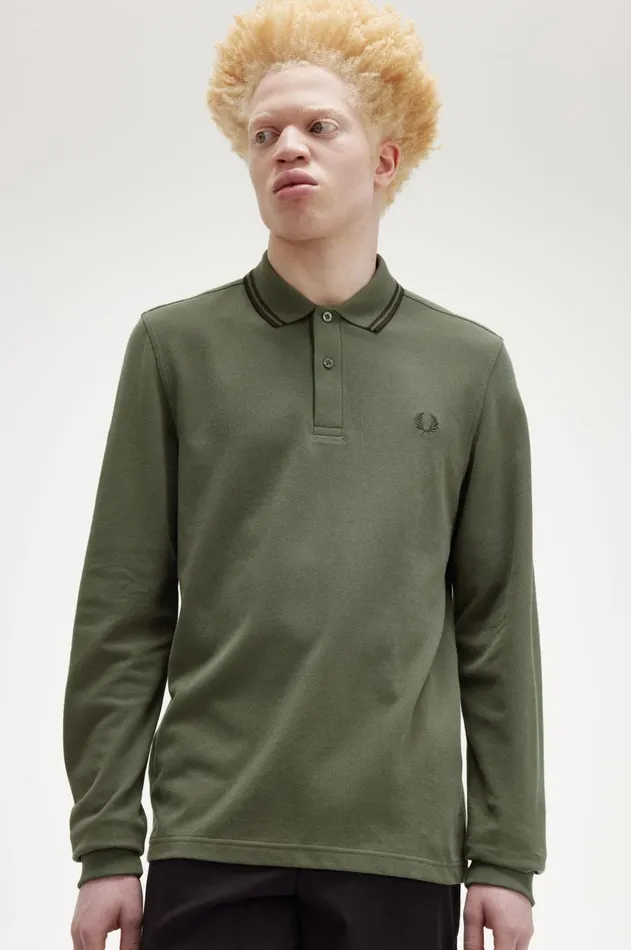 Men The Fred Perry Shirt Fred Perry M3636 Laurel Wreath Greennight Greennight Green