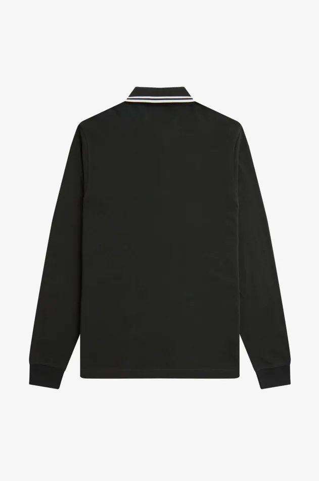 Men The Fred Perry Shirt Fred Perry M3636 Night Greensnow Whitesnow White