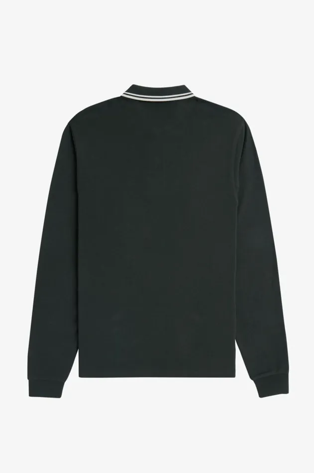 Men The Fred Perry Shirt Fred Perry M3636 Night Greensnow Whitesnow White