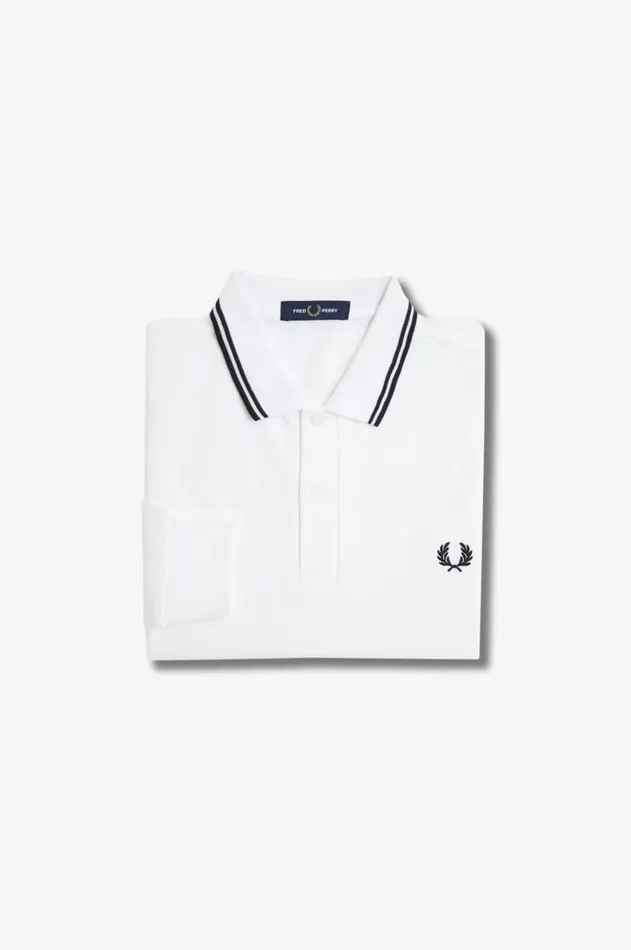 Men The Fred Perry Shirt Fred Perry M3636 Whiteblackblack