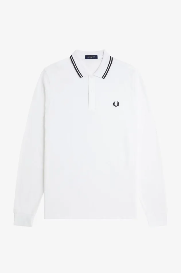 Men The Fred Perry Shirt Fred Perry M3636 Whiteblackblack