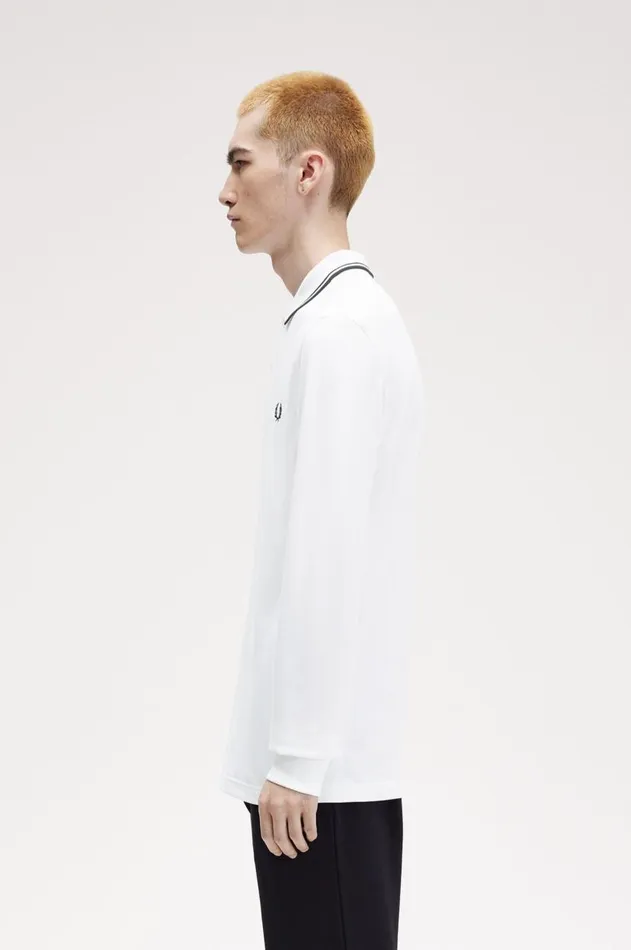 Men The Fred Perry Shirt Fred Perry M3636 Whiteblackblack
