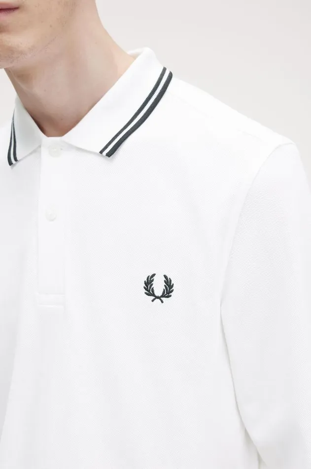 Men The Fred Perry Shirt Fred Perry M3636 Whiteblackblack