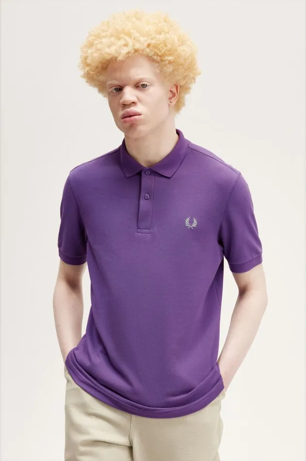 Men The Fred Perry Shirt Fred Perry M6000 Amethystsilver Blue