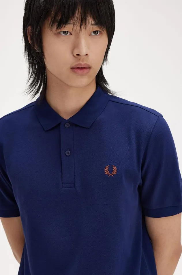 Men The Fred Perry Shirt Fred Perry M6000 French Navywhisky Brown