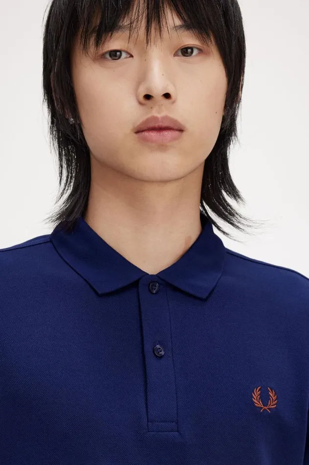 Men The Fred Perry Shirt Fred Perry M6000 French Navywhisky Brown