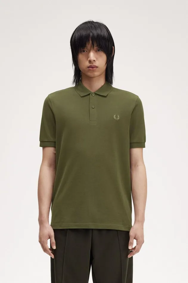 Men The Fred Perry Shirt Fred Perry M6000 Hunting Greenlaurel Wreath Green