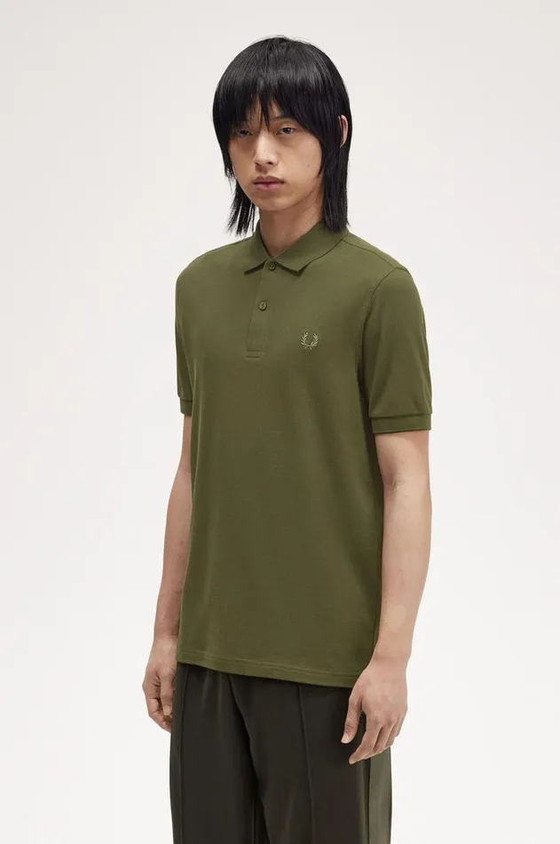 Men The Fred Perry Shirt Fred Perry M6000 Hunting Greenlaurel Wreath Green