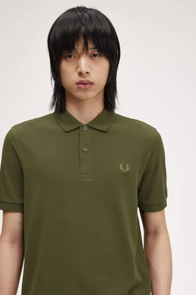 Men The Fred Perry Shirt Fred Perry M6000 Hunting Greenlaurel Wreath Green