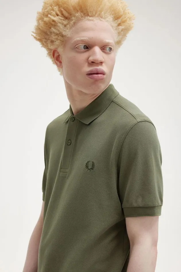 Men The Fred Perry Shirt Fred Perry M6000 Laurel Wreath Greennight Green