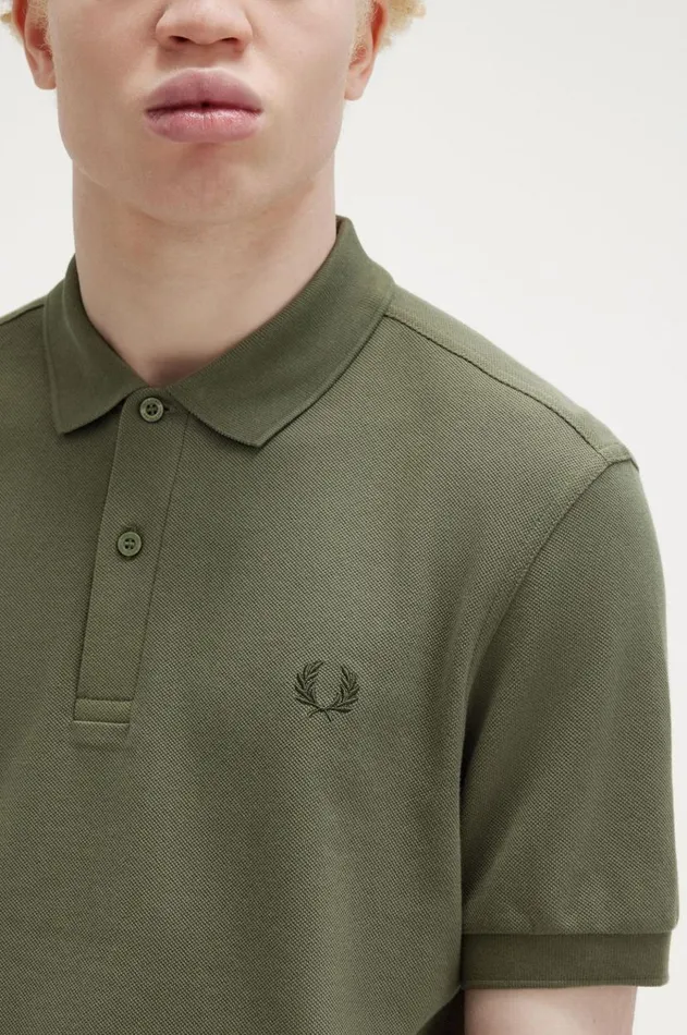 Men The Fred Perry Shirt Fred Perry M6000 Laurel Wreath Greennight Green