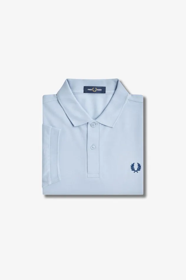 Men The Fred Perry Shirt Fred Perry M6000 Light Smokeshaded Cobalt