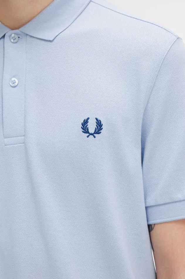 Men The Fred Perry Shirt Fred Perry M6000 Light Smokeshaded Cobalt