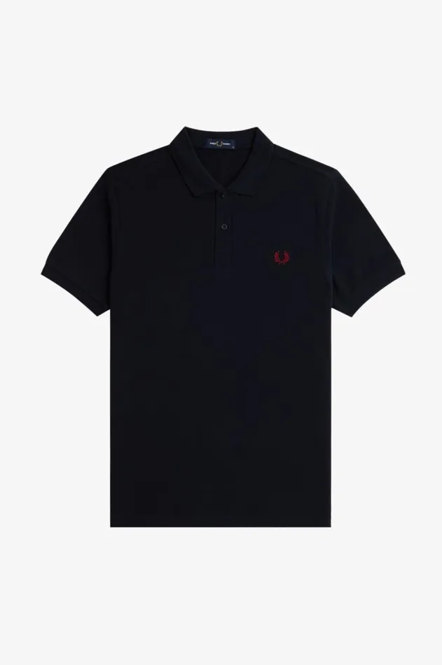 Men The Fred Perry Shirt Fred Perry M6000 Navyburnt Red