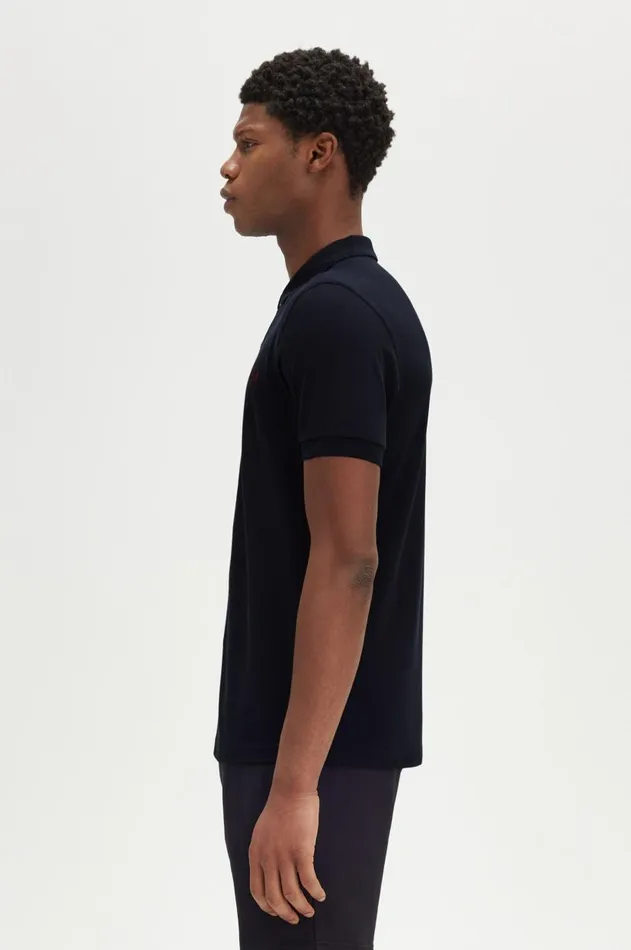 Men The Fred Perry Shirt Fred Perry M6000 Navyburnt Red