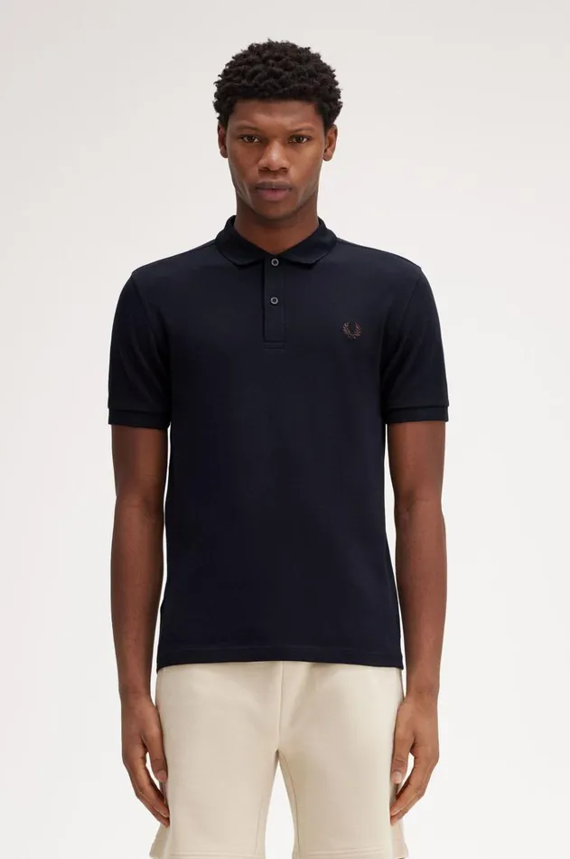 Men The Fred Perry Shirt Fred Perry M6000 Navycarrington Brick