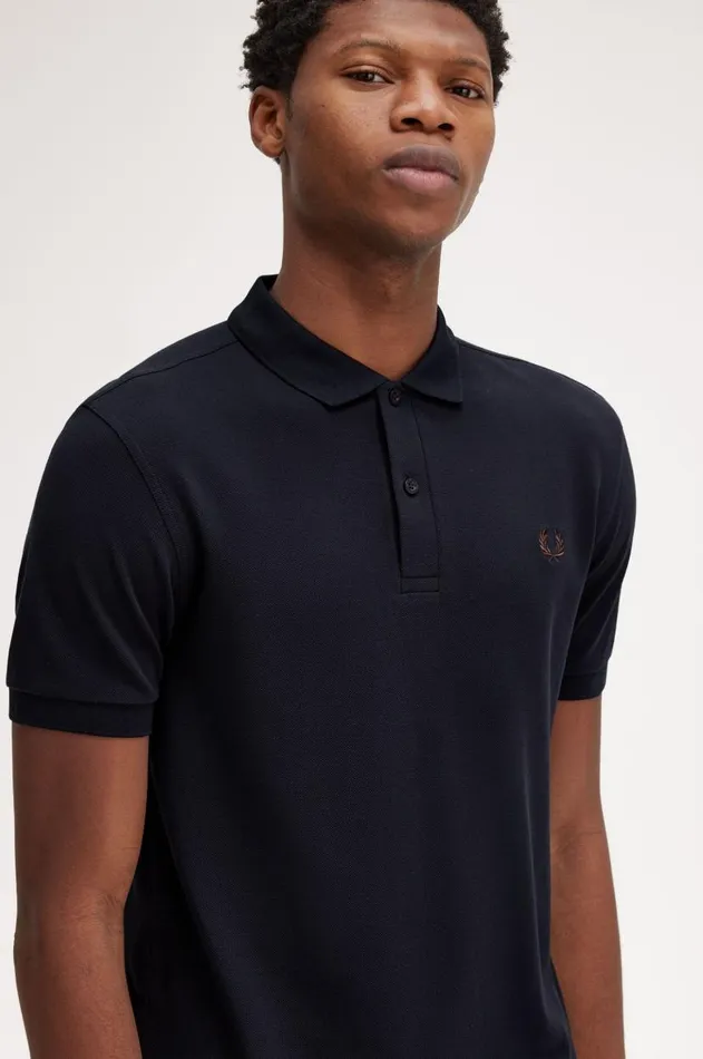 Men The Fred Perry Shirt Fred Perry M6000 Navycarrington Brick