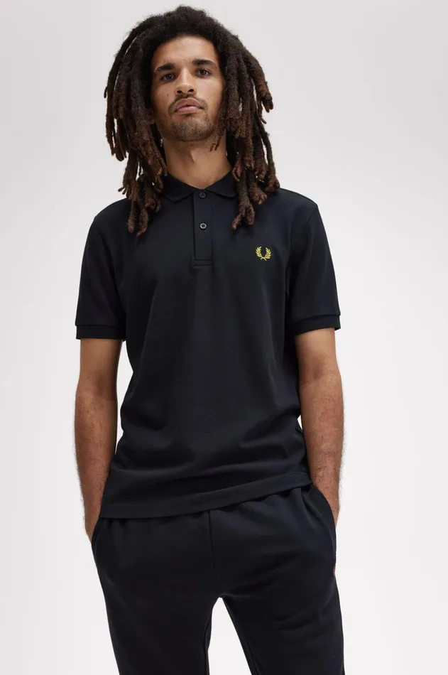 Men The Fred Perry Shirt Fred Perry M6000 Navyhoneycomb
