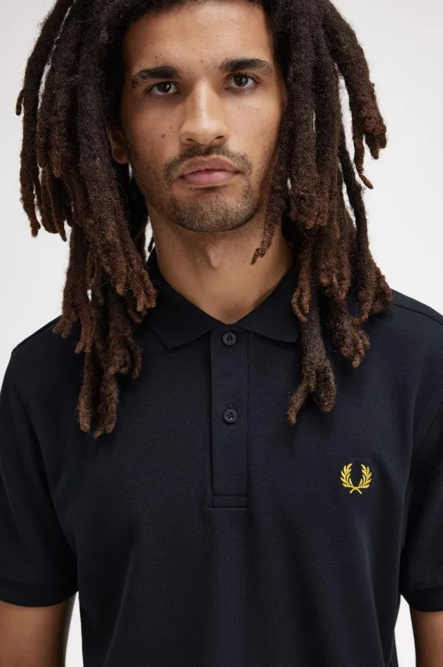 Men The Fred Perry Shirt Fred Perry M6000 Navyhoneycomb